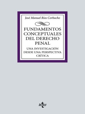 cover image of Fundamentos conceptuales del Derecho Penal